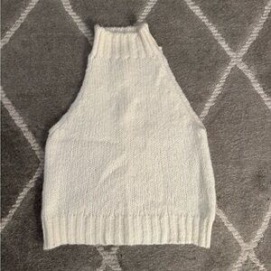 ZARA White Knit Turtleneck